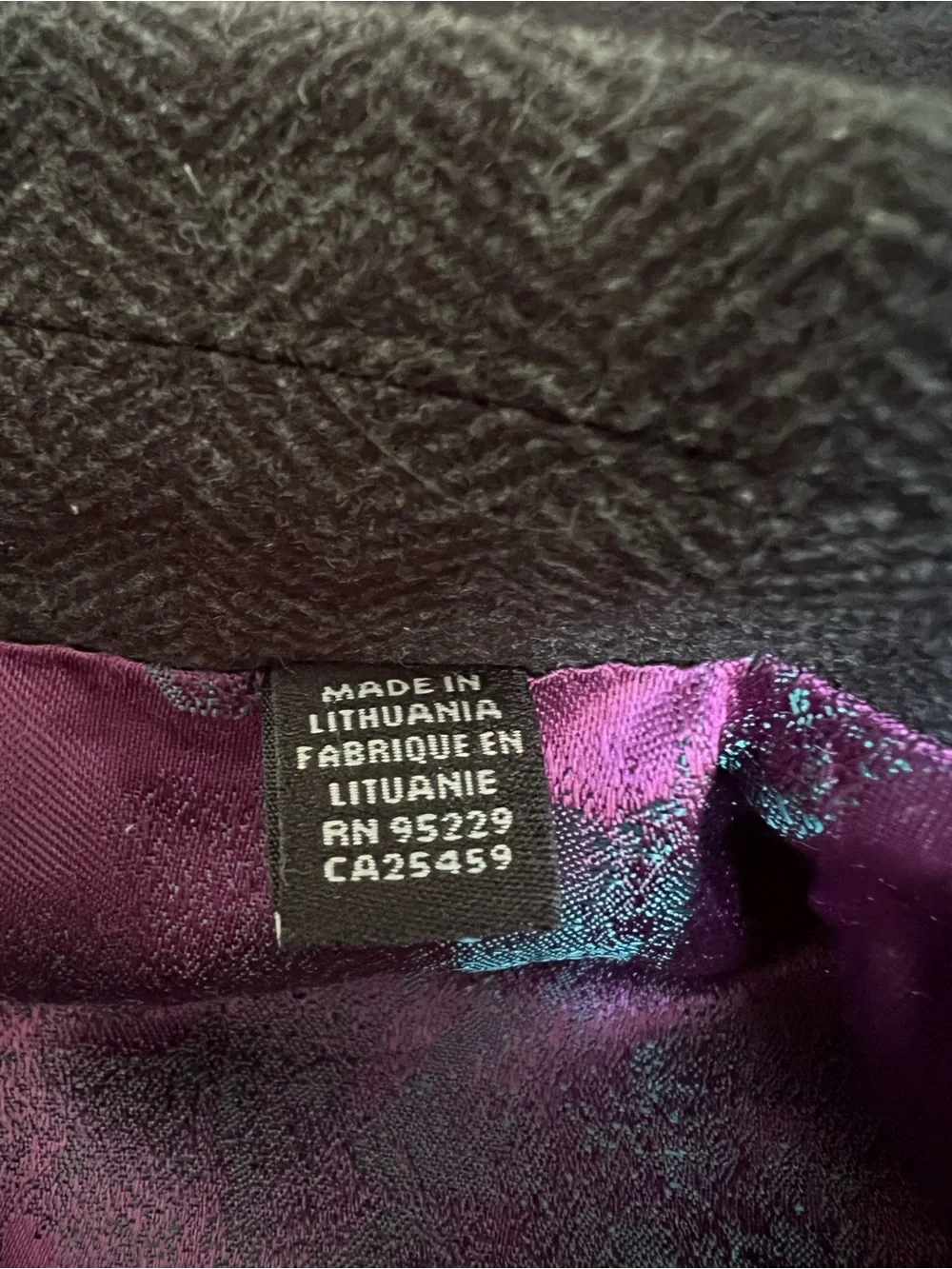 Ted Baker Gray Sport Coat with Brown Shoulder Accents and Pink Lining
